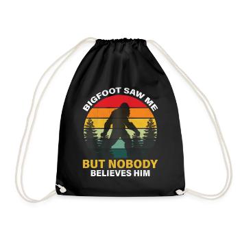 Bigfoot m’a vu mais personne ne le croit - Sac de sport léger - noir - Devant