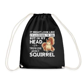 J’ai peut-être l’impression d’écouter... - Sac de sport léger - noir - Devant