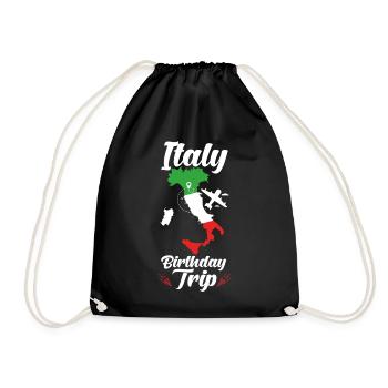 Italie Voyage d’anniversaire Italie - Sac de sport léger - noir - Devant