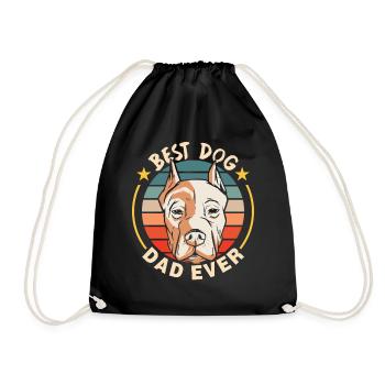 Bester Hundepapa Aller Zeiten Hund Papi Vater - Turnbeutel - Schwarz - Vorne