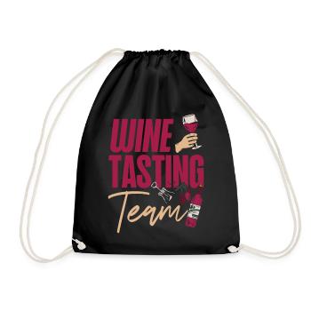 Sommelier Wine Drinking Tasting - Turnbeutel - Schwarz - Vorne