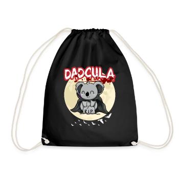 Dadcula Dracula Vampire Papa Drôle Fête d’Halloween - Sac de sport léger - noir - Devant