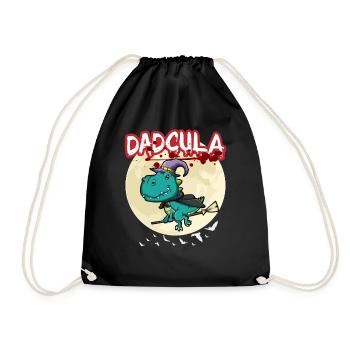 Dadcula Dracula Vampire Papa Drôle Fête d’Halloween - Sac de sport léger - noir - Devant