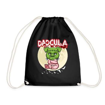Dadcula Dracula Vampire Papa Drôle Fête d’Halloween - Sac de sport léger - noir - Devant