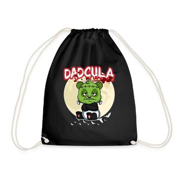 Dadcula Dracula Vampire Papa Drôle Fête d’Halloween - Sac de sport léger - noir - Devant