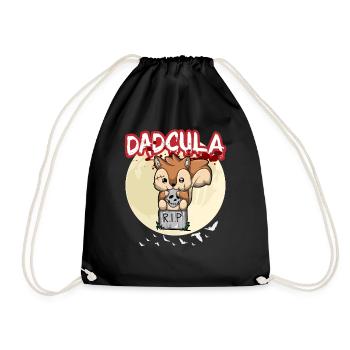 Dadcula Dracula Vampire Papa Drôle Fête d’Halloween - Sac de sport léger - noir - Devant