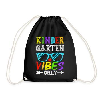 Groovy Hello Kindergarten Vibes Professeur rétro - Sac de sport léger - noir - Devant