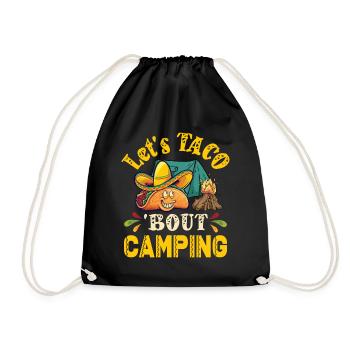 Tacos à propos de Camping Funny Glamping - Sac de sport léger - noir - Devant