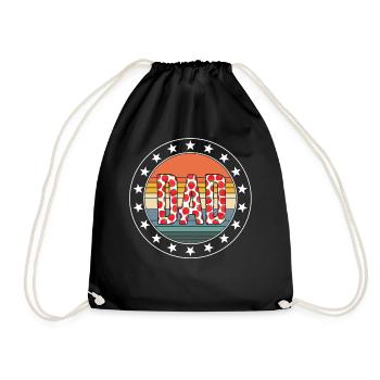 Chemise de papa à la fraise, papa amateur de fruits à la fraise - Sac de sport léger - noir - Devant