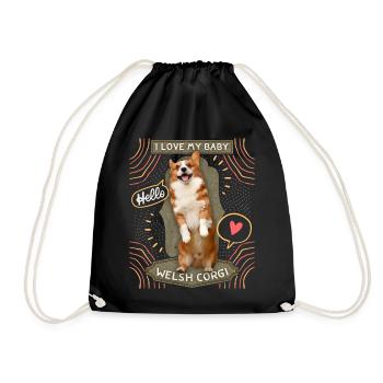 Chien Welsh-Corgi, dicton drôle - Sac de sport léger - noir - Devant