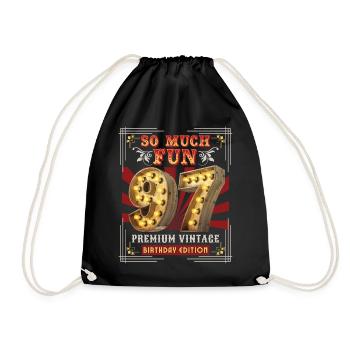97ème Anniversaire 97 Ans Vintage-Rétro Fun-Anniversaire - Sac de sport léger - noir - Devant