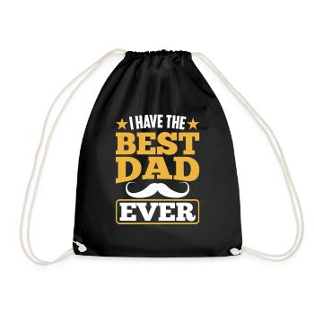 J’ai le meilleur père de tous les temps Papa Papi - Sac de sport léger - noir - Devant