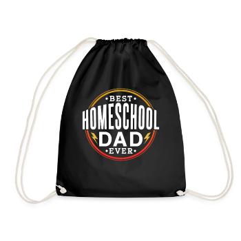 Bester Homeschool Papa Aller Zeiten Homeschooling - Turnbeutel - Schwarz - Vorne