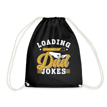 Dad Joke Papa Joke Jokes Father - Drawstring Bag - black - Front