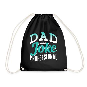 Papa Blague Papa Blague Père Blagues - Sac de sport léger - noir - Devant