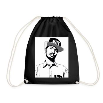 Hip Hopper Rapper - Drawstring Bag - black - Front