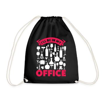 Dégustation de vin de sommelier - Sac de sport léger - noir - Devant