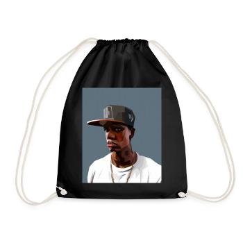 Hip Hopper Rapper - Drawstring Bag - black - Front