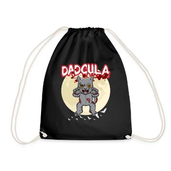 Dadcula Dracula Vampire Papa Drôle Fête d’Halloween - Sac de sport léger - noir - Devant