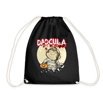 Dadcula Dracula Vampire Papa Drôle Fête d’Halloween - Sac de sport léger - noir - Devant