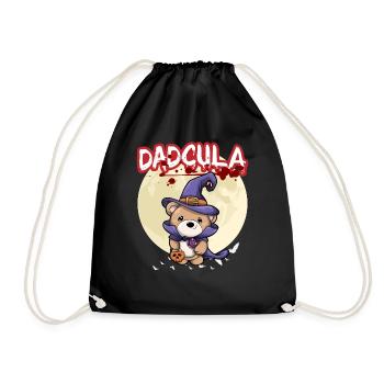 Dadcula Dracula Vampire Papa Drôle Fête d’Halloween - Sac de sport léger - noir - Devant