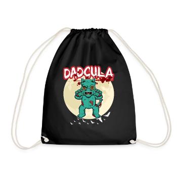 Dadcula Dracula Vampire Papa Drôle Fête d’Halloween - Sac de sport léger - noir - Devant