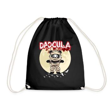 Dadcula Dracula Vampire Papa Drôle Fête d’Halloween - Sac de sport léger - noir - Devant