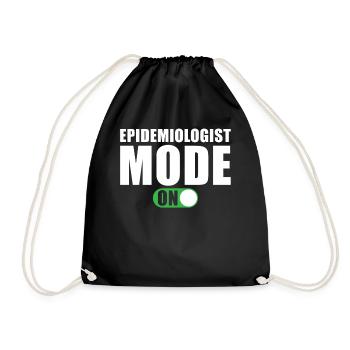 Epidemiologist Mode On Epidemiologist Poison - Drawstring Bag - black - Front