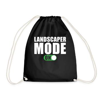 Landscape Gardener Mode On - Drawstring Bag - black - Front