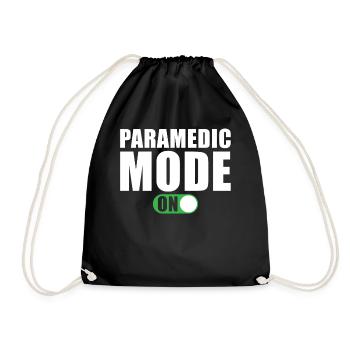 Paramedic Mode On - Drawstring Bag - black - Front