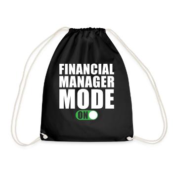 Financial Manager Mode on - Drawstring Bag - black - Front