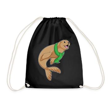 Foulard de phoque - Sac de sport léger - noir - Devant