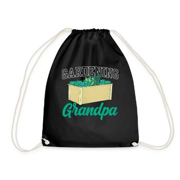 Jardinage Grand-père Grand-père Jardinier - Sac de sport léger - noir - Devant