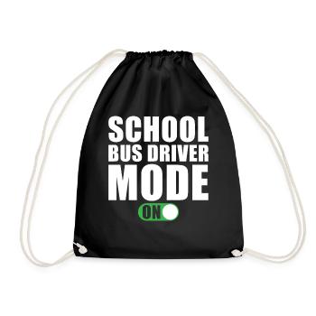 Schulbusfahrer Modus Ein - Turnbeutel - Schwarz - Vorne