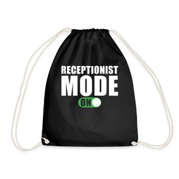 Receptionist Mode A Hotel Specialist Hotel Manager - Drawstring Bag - black - Front