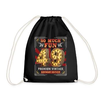 49ème anniversaire 49 ans Vintage-Rétro Fun-Anniversaire - Sac de sport léger - noir - Devant