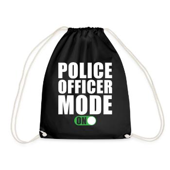 Mode Policier Un policier - Sac de sport léger - noir - Devant