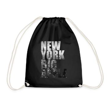 New York Big Apple Skyline États-Unis - Sac de sport léger - noir - Devant