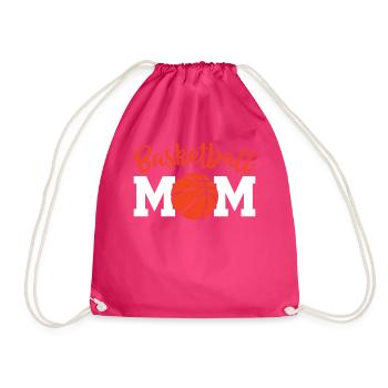 Basketball - Basketball Mom - Turnbeutel - Fuchsia - Vorne