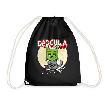 Dadcula Dracula Vampire Papa Drôle Fête d’Halloween - Sac de sport léger - noir - Devant