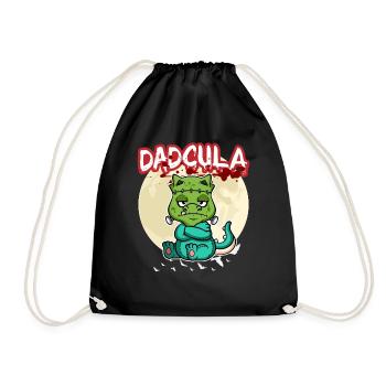 Dadcula Dracula Vampire Papa Drôle Fête d’Halloween - Sac de sport léger - noir - Devant
