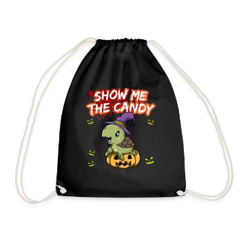 Montrez-moi le truc ou la friandise du costume d’Halloween - Sac de sport léger - noir - Devant