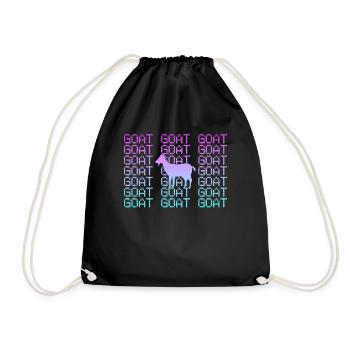 Chèvre - Sac de sport léger - noir - Devant