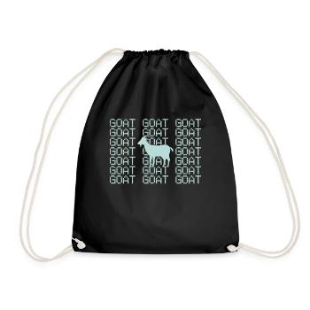 Chèvre - Sac de sport léger - noir - Devant