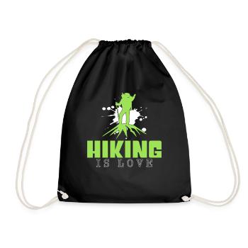 Wander - Drawstring Bag - black - Front