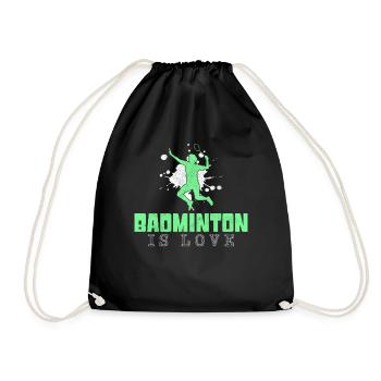 Badminton - Turnbeutel - Schwarz - Vorne
