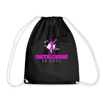 Cheerleading - Turnbeutel - Schwarz - Vorne