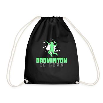 Badminton - Turnbeutel - Schwarz - Vorne