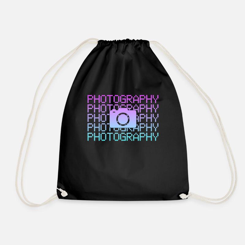 Photography - Drawstring Bag - black