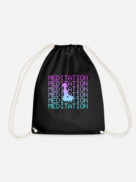 Méditation - Sac de sport léger - noir
